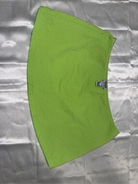 D&G Lime Neon Textured Mini Skirt